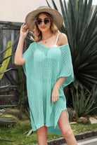 Women's Swimwear - Cover Ups Openwork Side Slit Cover-Up Dress