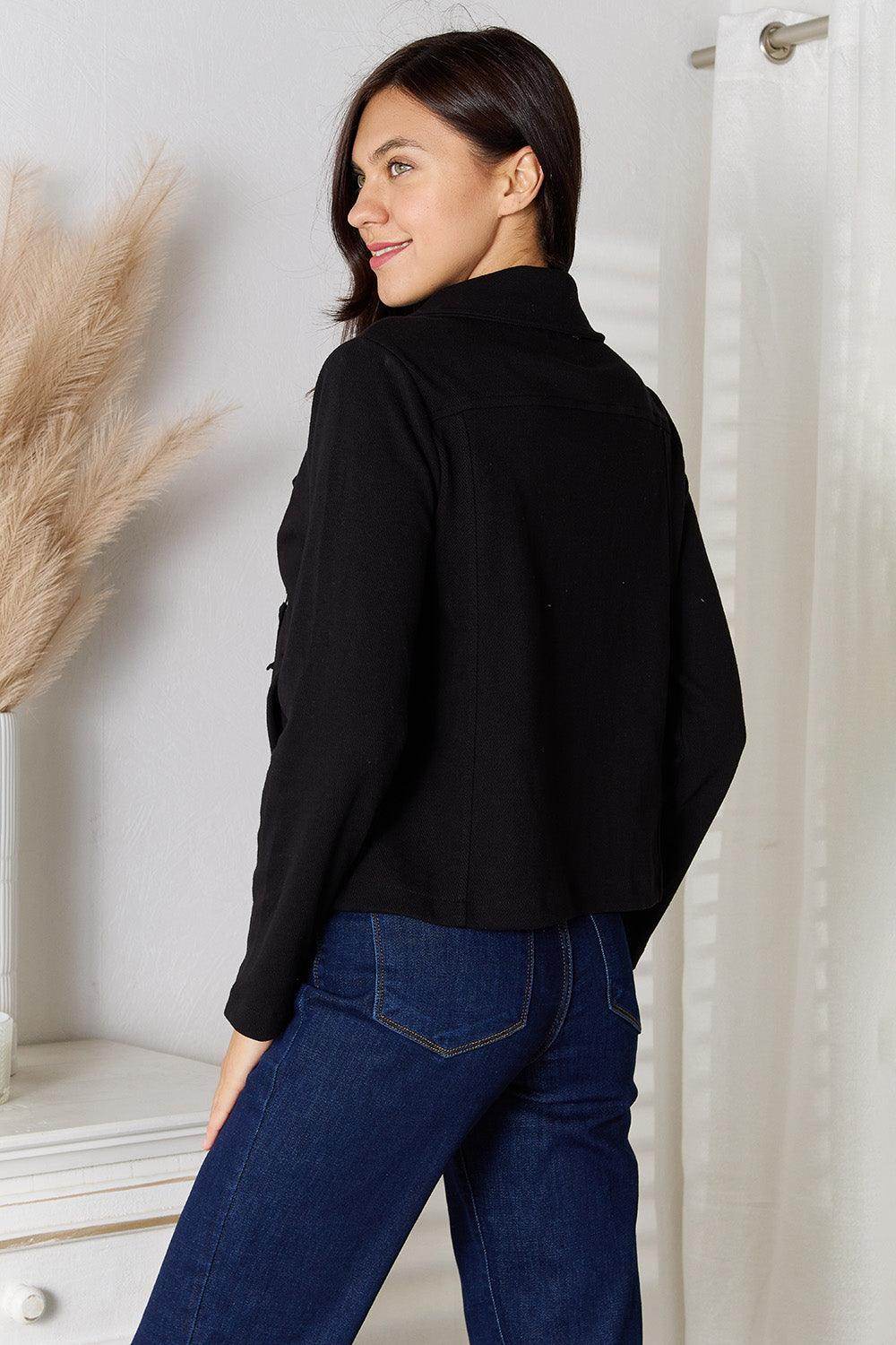 Culture Code Full Size Zip-Up Jacket with Pockets - VacationGrabs