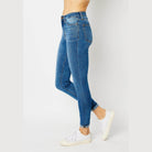 Judy Blue Full Size Cuffed Hem Skinny Jeans - VacationGrabs