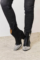 East Lion Corp Rhinestone Pointed Boots - VacationGrabs