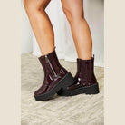 Forever Link Side Zip Platform Boots - VacationGrabs
