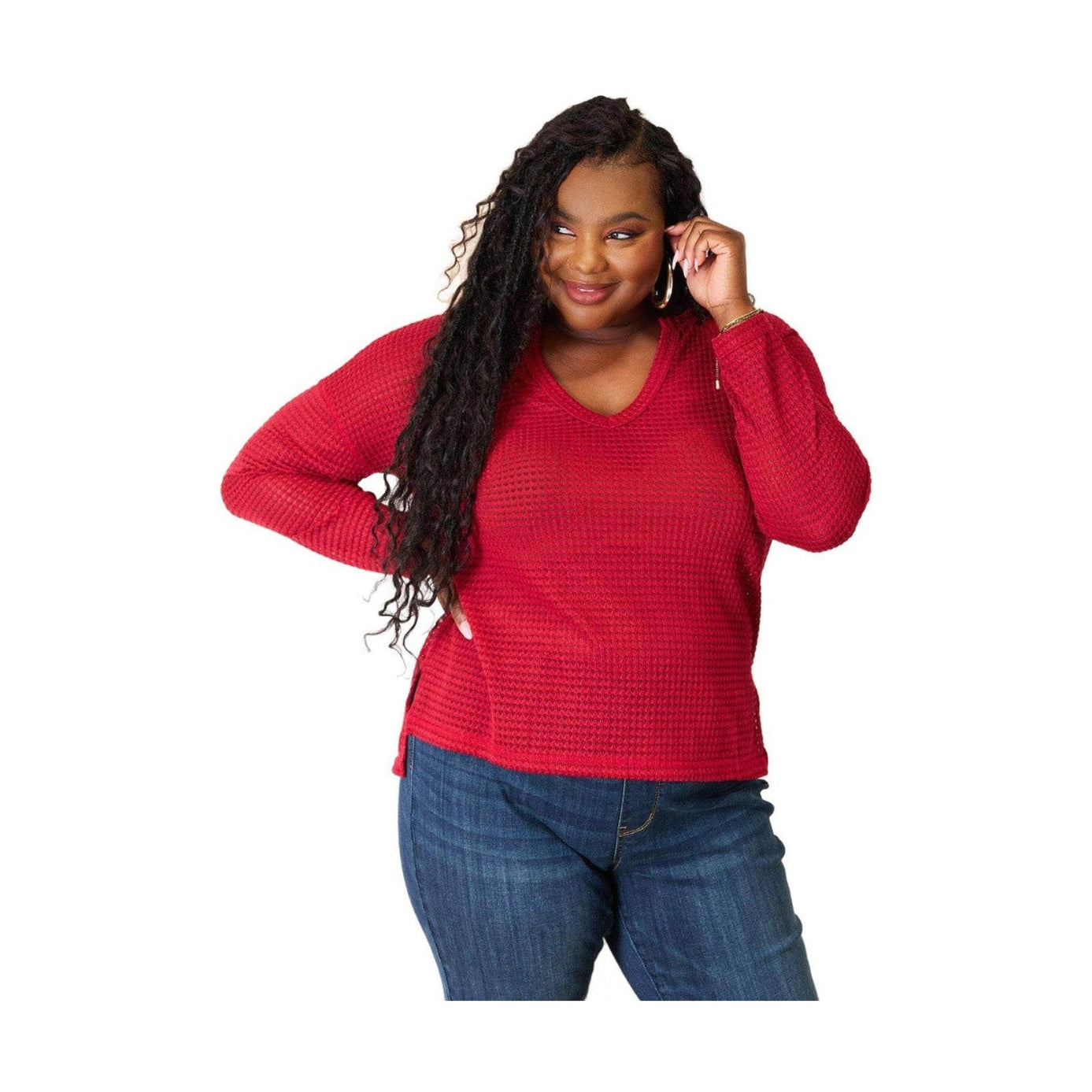 Culture Code Full Size Wide Notch Relax Top - VacationGrabs