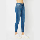 Judy Blue Full Size Cuffed Hem Skinny Jeans - VacationGrabs