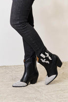 East Lion Corp Rhinestone Pointed Boots - VacationGrabs