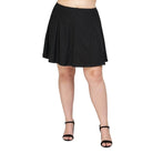 Plus Size, Knit Eyelet A-line Skirt - VacationGrabs