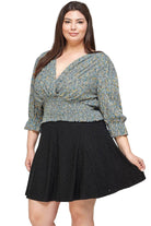 Plus Size, Knit Eyelet A-line Skirt - VacationGrabs