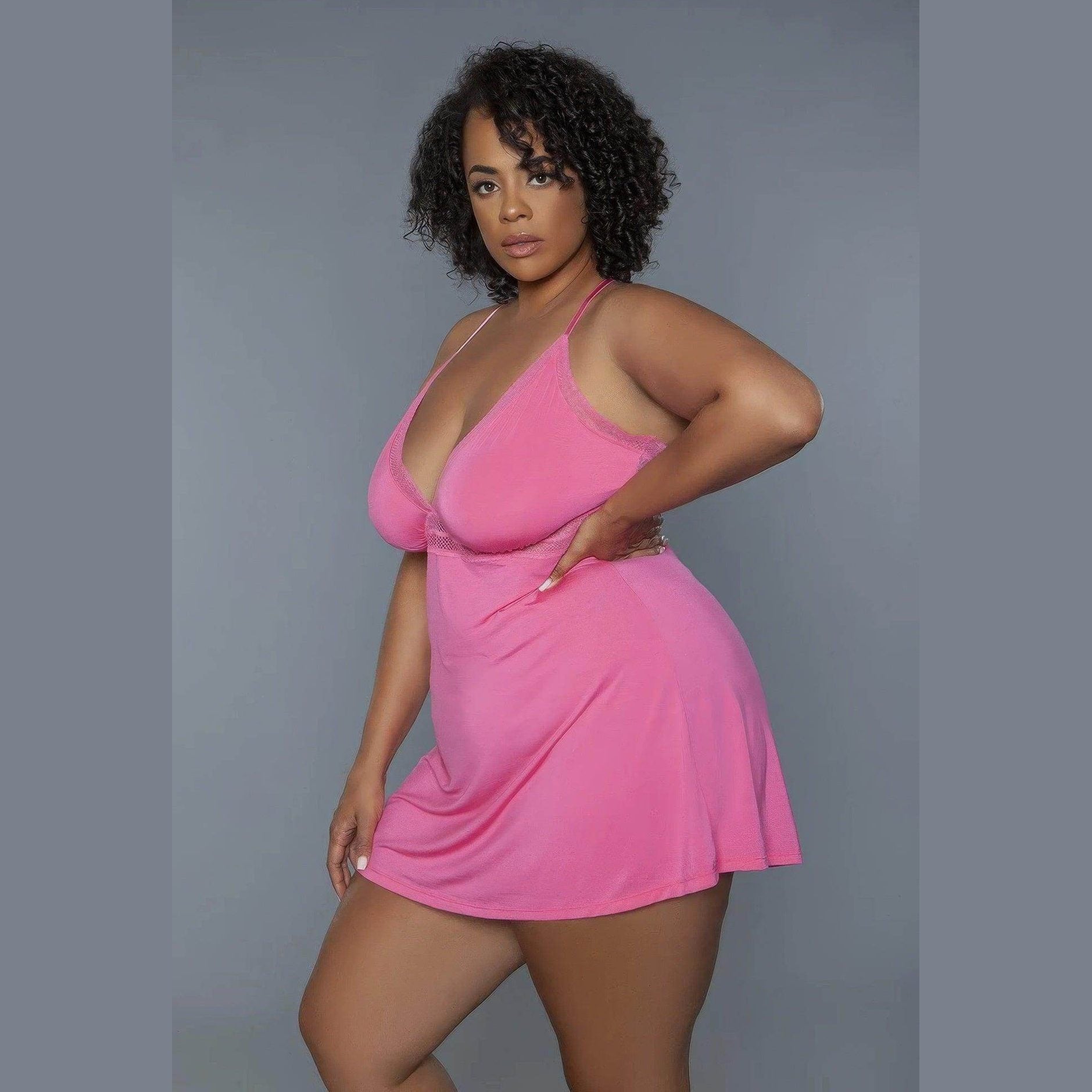 Mini-length Babydoll Nightie Plus 1 Pc - VacationGrabs