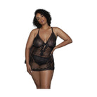 Babydoll Sheer Mesh Lace Lingerie 2 Pc - VacationGrabs