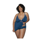 V-Neck Cami Set Wire Free Plus Size 2Pc - VacationGrabs