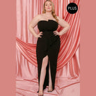 Pleated Detail Plus Maxi Dress - VacationGrabs