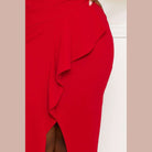 Pleated Detail Plus Maxi Dress - VacationGrabs
