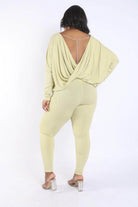 Plus Two-Piece Pants Set Back Strap Point - VacationGrabs
