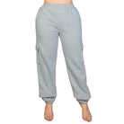 Plus Size Side Pocket Drawstring Waist Sweatpants - VacationGrabs