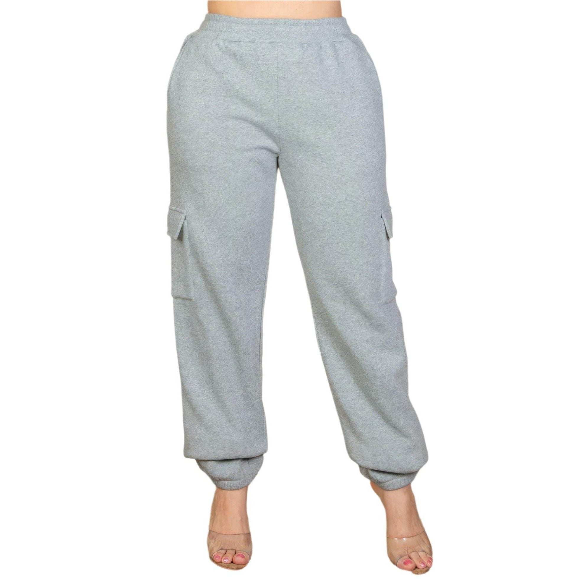 Plus Size Side Pocket Drawstring Waist Sweatpants - VacationGrabs