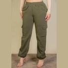 Plus Size Side Pocket Drawstring Waist Sweatpants - VacationGrabs