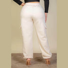 Plus Size Side Pocket Drawstring Waist Sweatpants - VacationGrabs