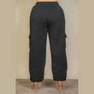 Plus Size Side Pocket Drawstring Waist Sweatpants - VacationGrabs