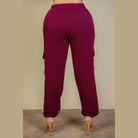 Plus Size Side Pocket Drawstring Waist Sweatpants - VacationGrabs