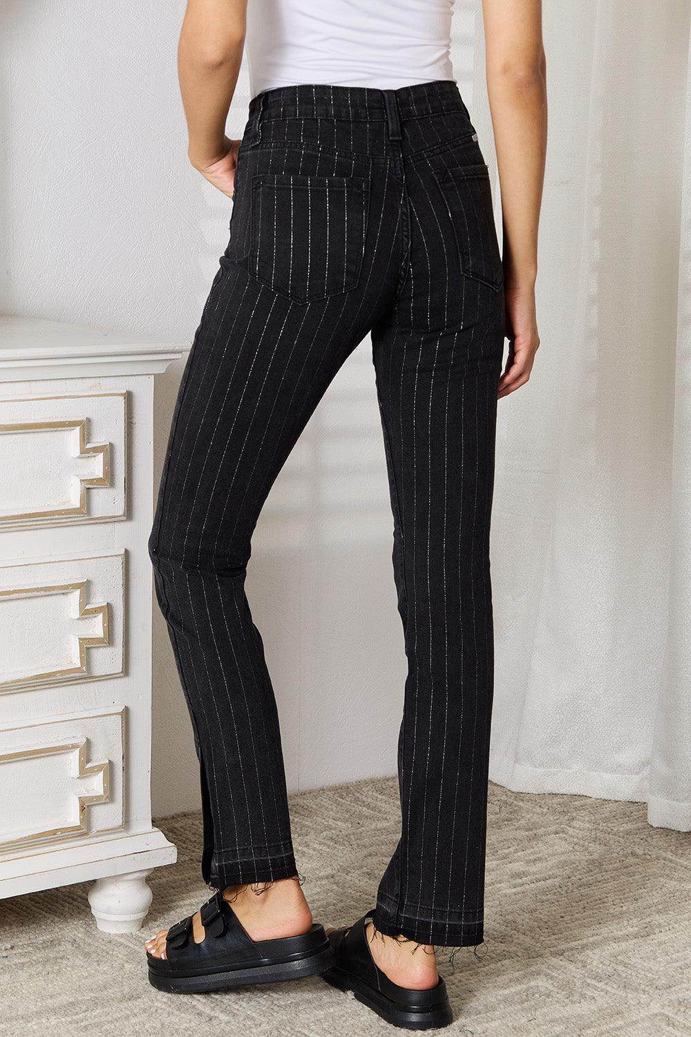 Kancan Striped Pants with Pockets - VacationGrabs
