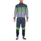 Men's 2PC Track Set from VacationGrabs featuring an activewear jacket and pants in striped and patterned design