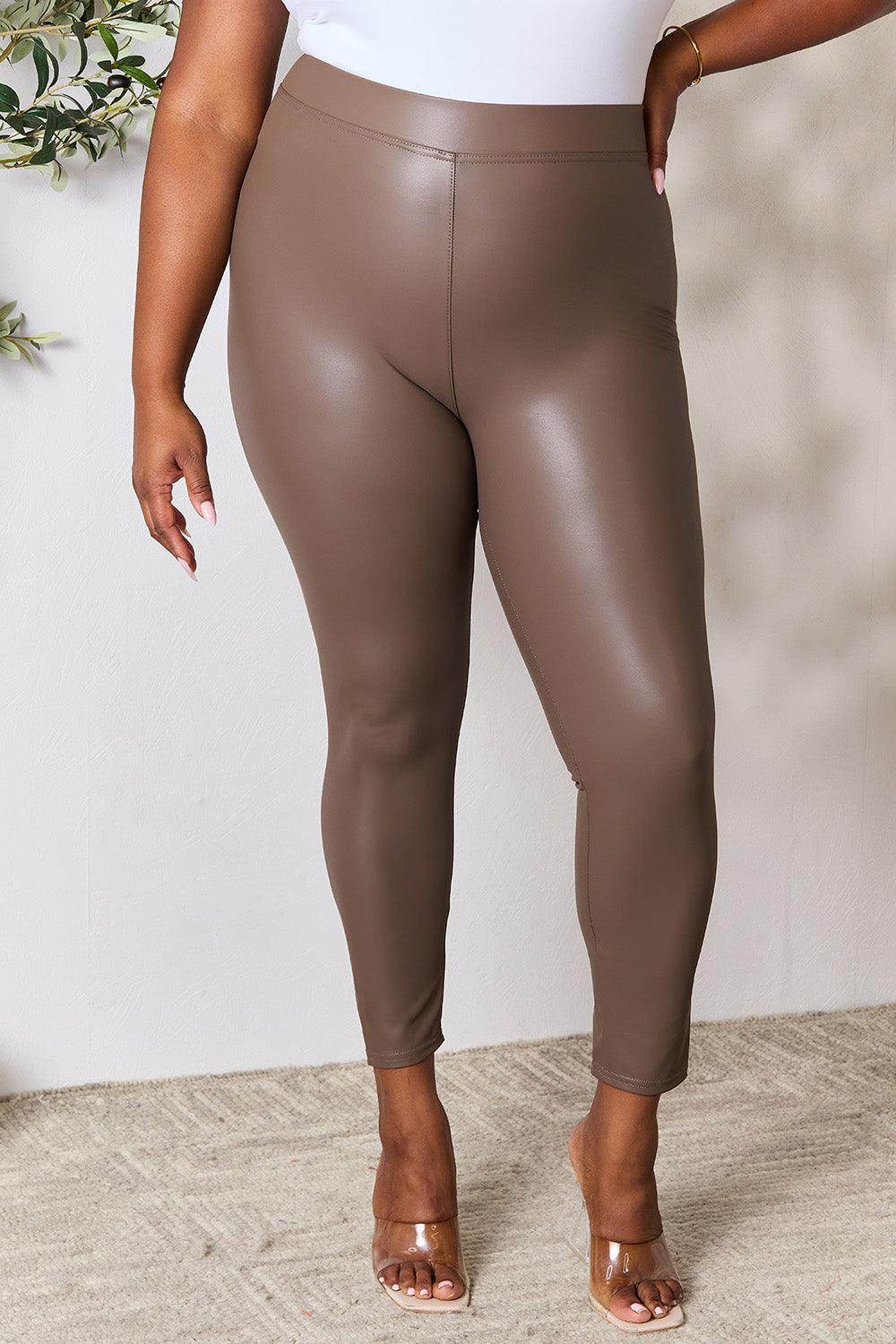 e.Luna Full Size High Waist Skinny Pants - VacationGrabs