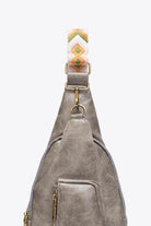 Pink Pu Leather Sling Bag - VacationGrabs