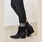 East Lion Corp Rhinestone Ankle Cowboy Boots - VacationGrabs