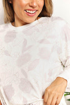 Double Take Floral Long Sleeve Top and Shorts Loungewear - VacationGrabs