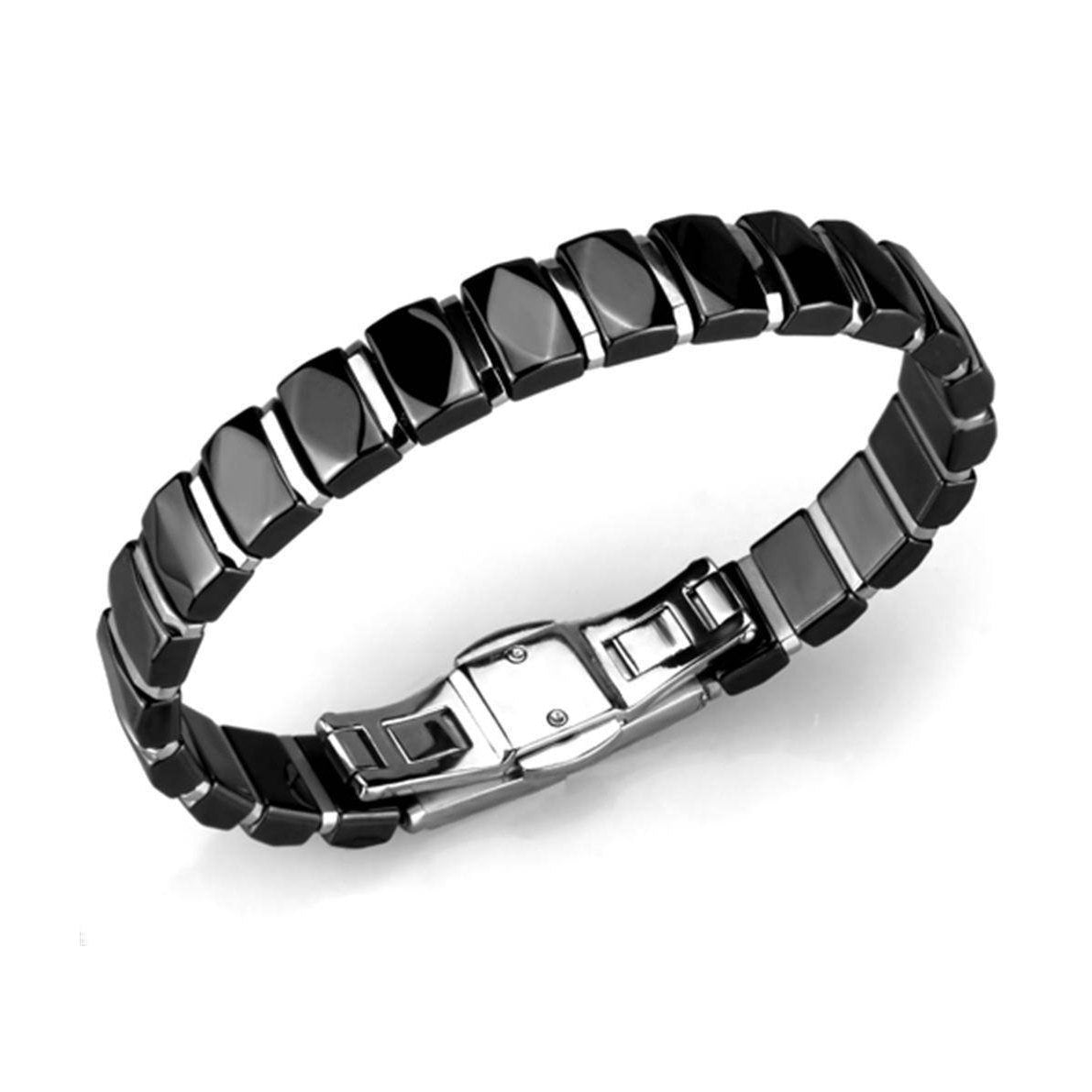 Elegant black link bracelet for women with a stylish clasp design from VacationGrabs