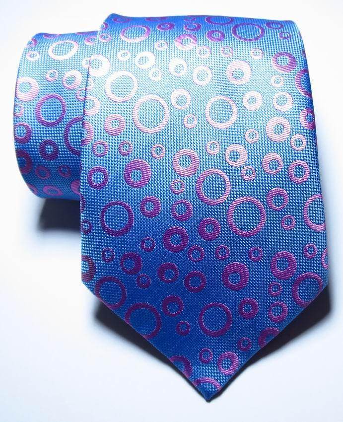 VacationGrabs Men's Accessories black orange dot tie with a vibrant design featuring playful dots