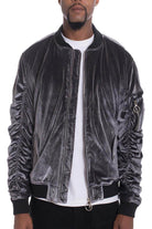 Men's bomber jacket 4 colors with stylish ruched sleeves and comfortable fit for casual wear