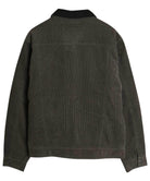 Casual Corduroy Lined Trucker Jacket Olive Green - VacationGrabs