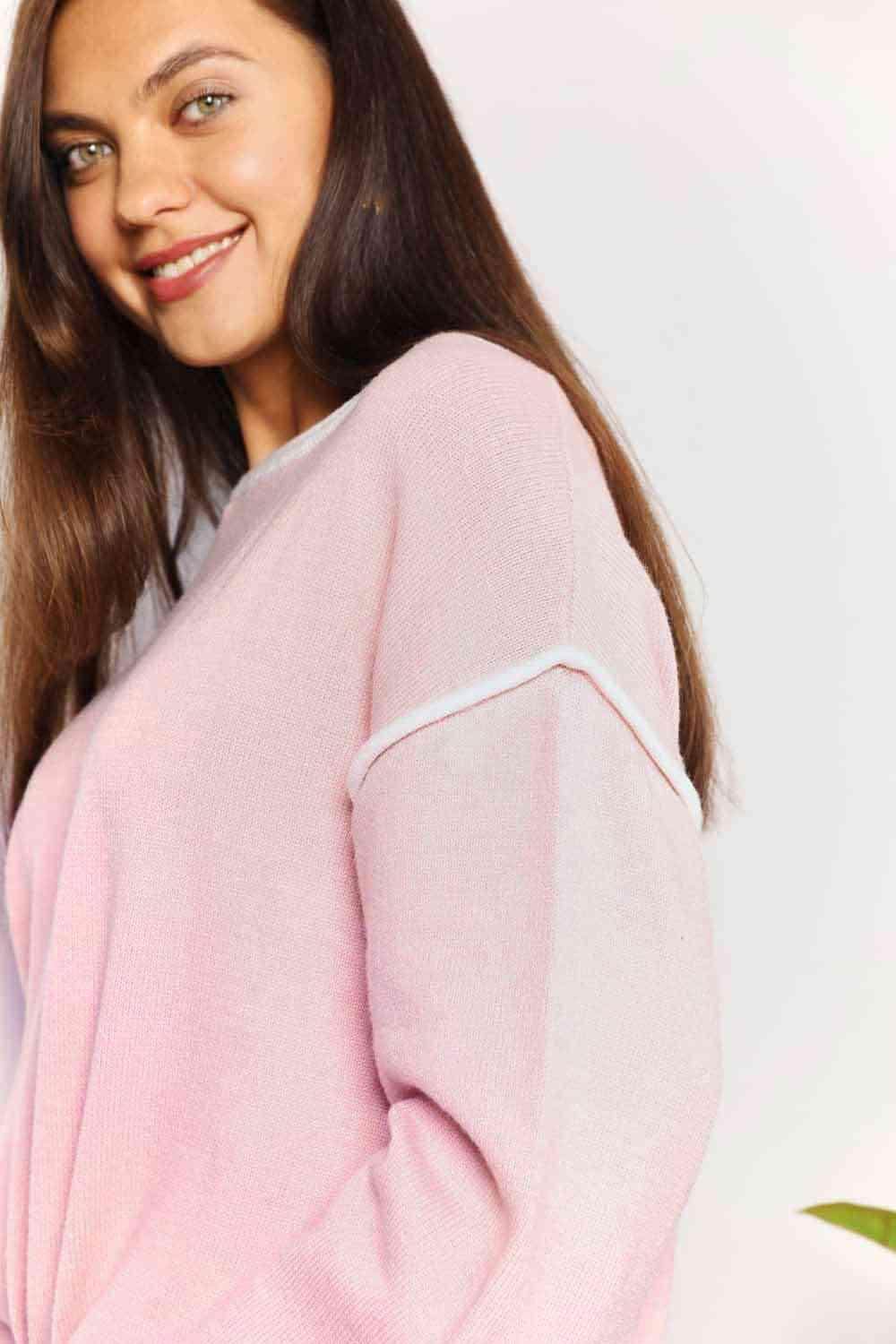 Trendsi Women's Casual Vacation Knitwear in Soft Pink with Stylish Design and Comfortable Fit
