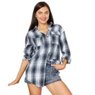 Trendsi Women's Casual Vacation Shirt in Stylish Plaid Design with Button Details