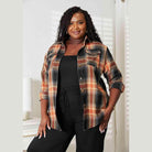 Trendsi Women's Casual Vacation Shirt in Plaid Pattern Ideal for Relaxed Summer Outfits