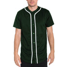 Men's green button-up shirt with white trim, perfect as casual vacation wear for men