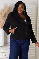 Culture Code Full Size Zip-Up Jacket with Pockets - VacationGrabs