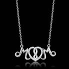 Chain Necklace Pendant TS571 - Rhodium 925 Sterling Silver - VacationGrabs