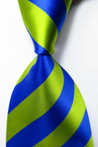 Colorful Striped Silk Neckties 100% Silk Mens Neck Tie - VacationGrabs