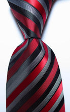 Colorful Striped Silk Neckties 100% Silk Mens Neck Tie - VacationGrabs