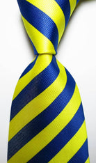 Colorful Striped Silk Neckties 100% Silk Mens Neck Tie - VacationGrabs