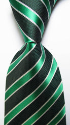 Colorful Striped Silk Neckties 100% Silk Mens Neck Tie - VacationGrabs