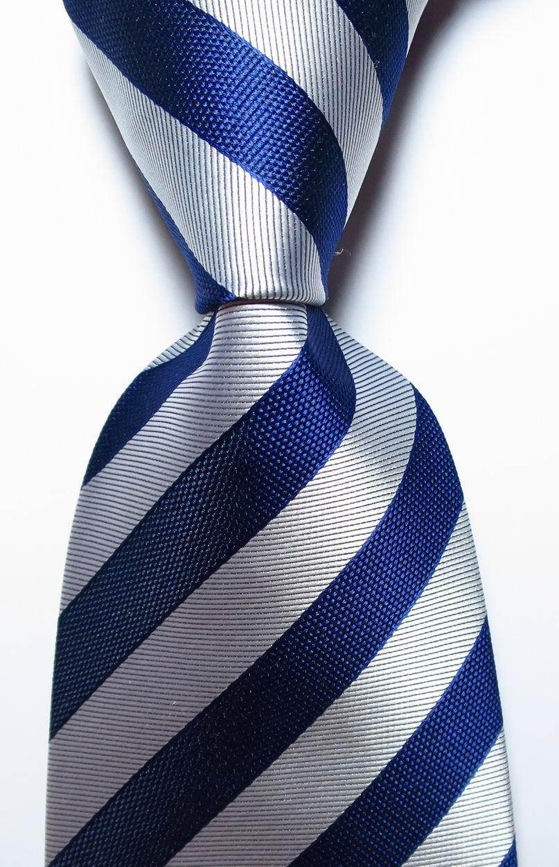 Colorful Striped Silk Neckties 100% Silk Mens Neck Tie - VacationGrabs