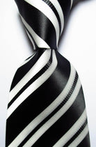 Colorful Striped Silk Neckties 100% Silk Mens Neck Tie - VacationGrabs