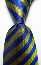 Colorful Striped Silk Neckties 100% Silk Mens Neck Tie - VacationGrabs