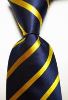 Colorful Striped Silk Neckties 100% Silk Mens Neck Tie - VacationGrabs