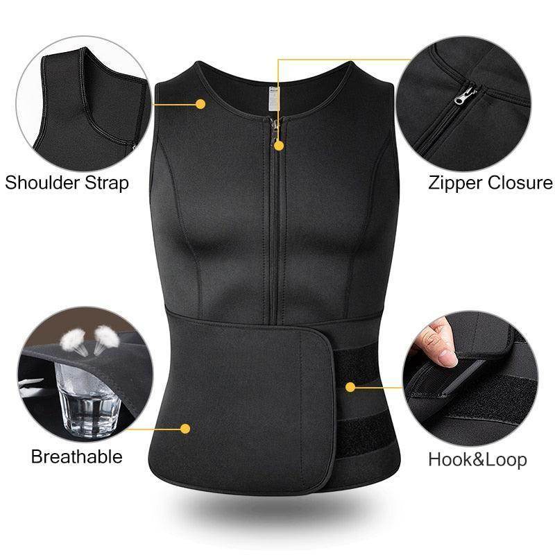 VacationGrabs compression waist trainer with zipper closure and breathable design for optimal support
