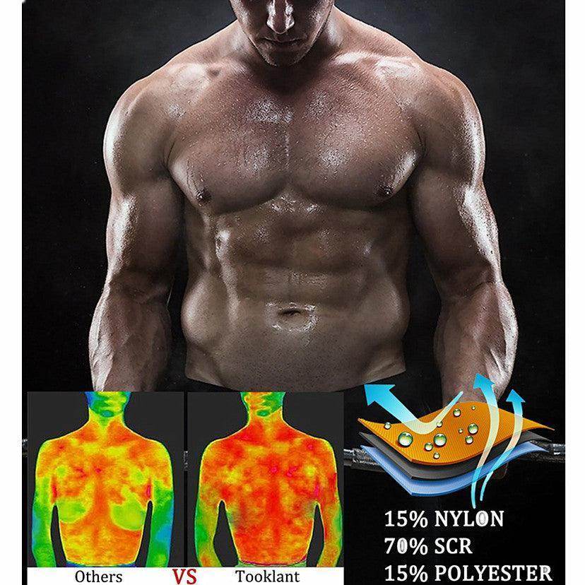 Men's compression waist trainer by VacationGrabs for enhanced physique and support during workouts