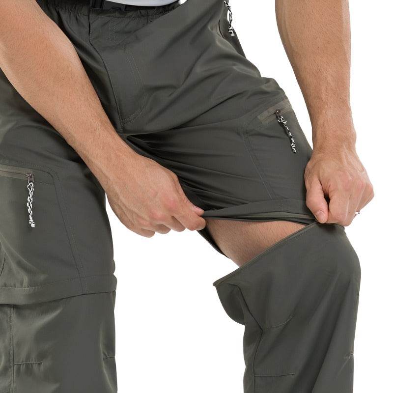 Men's VacationGrabs convertible pants for travel with zip-off legs for versatile wear