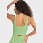 Deep V-Neck Crop Sports Bra - VacationGrabs